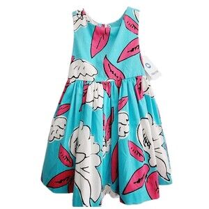Mayoral Dress Size 5 Girls 110cm Floral Sleeveless Fancy Summer Dress NWT